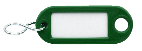 Sleutellabel Kunststof - GROEN Sleutellabel Kunststof - GROEN