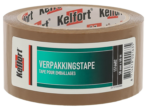 Plakband Bruin Kelfort - 50MM 66M Plakband Bruin Kelfort - 50MM 66M