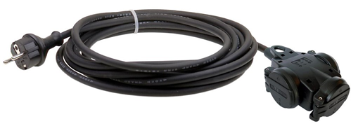 Verdeelblok Rubber 3-Voudig Met Kabel - 'EITJE' 3X1.5MM2 230V IP54 10M Verdeelblok Rubber 3-Voudig Met Kabel - 'EITJE' 3X1.5MM2 230V IP54 10M
