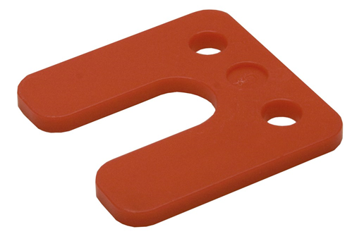 Stel/Drukplaat Kunststof - 70X70X 5MM ROOD Stel/Drukplaat Kunststof - 70X70X 5MM ROOD