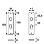 kortschild aluminium f1 axa-6 kortschild aluminium f1 axa-6