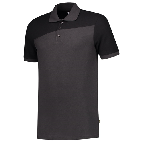 Poloshirt Bicolor Naden Tricorp - 202006 DONKERGRIJS/ZWART L Poloshirt Bicolor Naden Tricorp - 202006 DONKERGRIJS/ZWART L