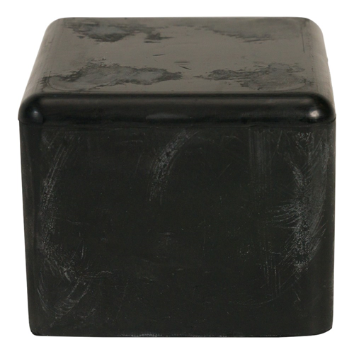 Mokerdop Rubber Zacht Zwart - 1250GR 41X41MM Mokerdop Rubber Zacht Zwart - 1250GR 41X41MM