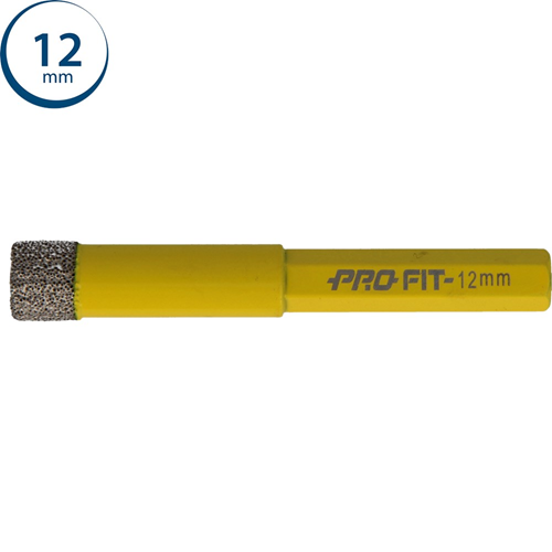 Diamantboor Diamond Dry Profit - Ø12MM HEX 8MM Diamantboor Diamond Dry Profit - Ø12MM HEX 8MM