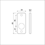 deurkrukrozet aluminium f1 ami-3 deurkrukrozet aluminium f1 ami-3