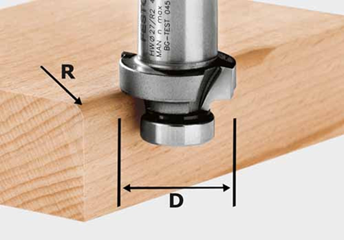 Afrondfrees Hardmetaal Festool - HW R3-OFK500 27MM Afrondfrees Hardmetaal Festool - HW R3-OFK500 27MM