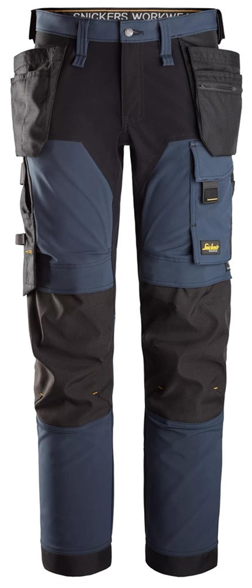 Werkbroek Allroundwork Stretch Snickers - 6275 DONKERBLAUW/ZWART 052 Werkbroek Allroundwork Stretch Snickers - 6275 DONKERBLAUW/ZWART 052