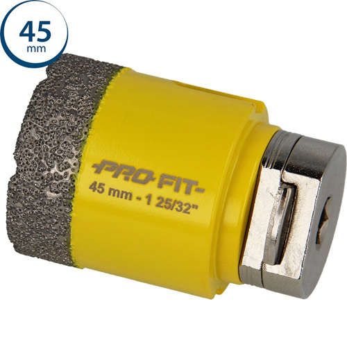 Gatzaag Diamond Dry Profit - Ø 45MM CLICK&DRILL HEX 10MM Gatzaag Diamond Dry Profit - Ø 45MM CLICK&DRILL HEX 10MM