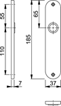 kortschild aluminium f1 hoppe-3 kortschild aluminium f1 hoppe-3