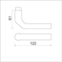 deurkruk aluminium f1 ami-3 deurkruk aluminium f1 ami-3