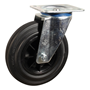 zwenkwiel zwart volrubber-3 zwenkwiel zwart volrubber-3