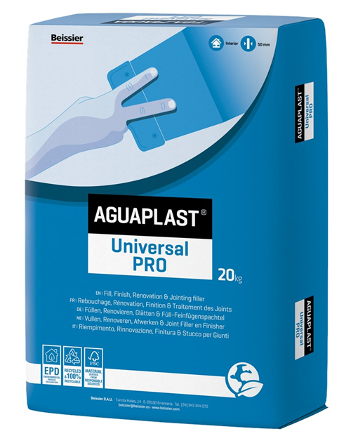 Vulmiddel Fill & Finish Aguaplast - UNIVERSAL PRO 8KG WIT Vulmiddel Fill & Finish Aguaplast - UNIVERSAL PRO 8KG WIT