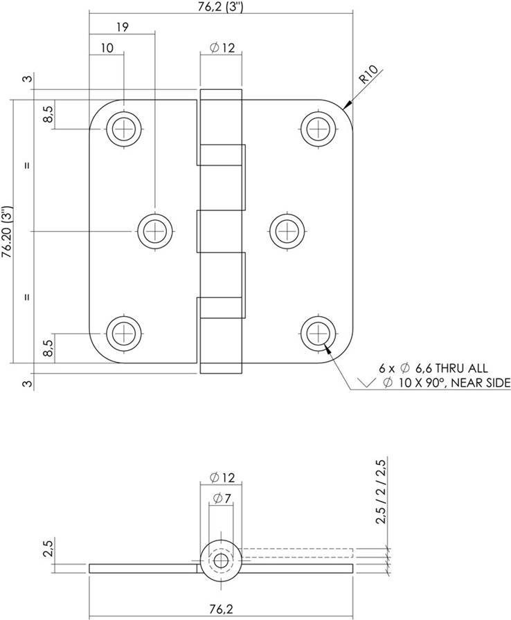 kogellagerscharnier zwart intersteel kogellagerscharnier zwart intersteel