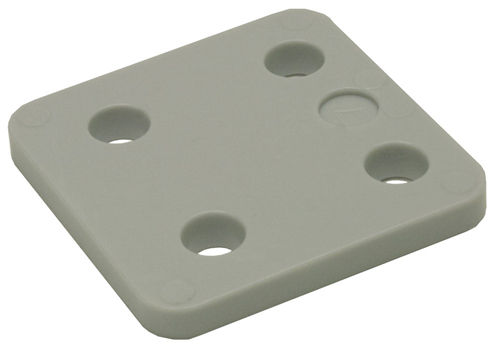 Stel/Drukplaat Kunststof - 70X70X 7MM GRIJS Stel/Drukplaat Kunststof - 70X70X 7MM GRIJS