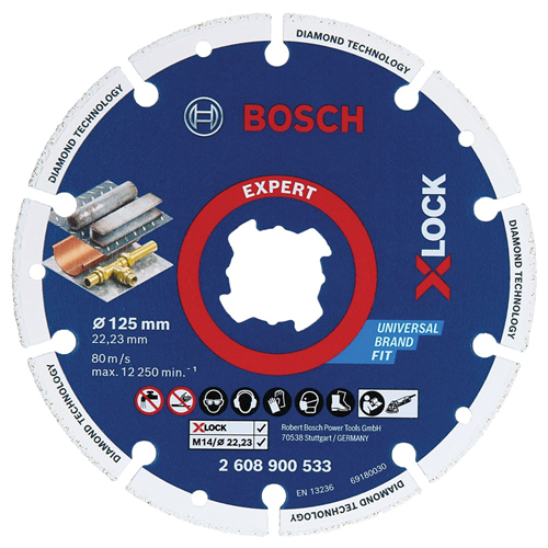 Diamantschijf Bosch - 125X2.0X22.23MM Diamantschijf Bosch - 125X2.0X22.23MM