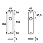 kortschild aluminium f1 axa-4 kortschild aluminium f1 axa-4