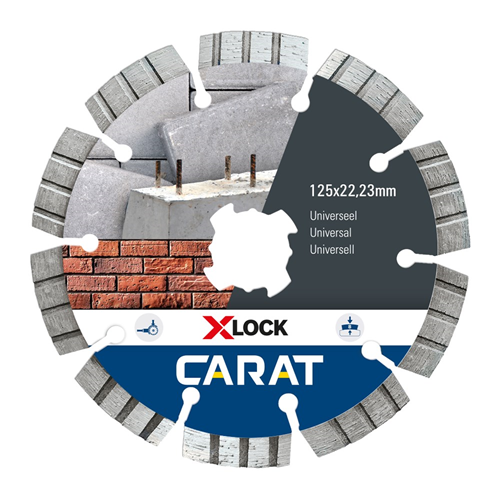 Diamantzaagblad Droog Carat Master - X-LOCK 125X22.23MM Diamantzaagblad Droog Carat Master - X-LOCK 125X22.23MM