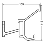 kapstok aluminium f1 mat hermeta-5 kapstok aluminium f1 mat hermeta-5