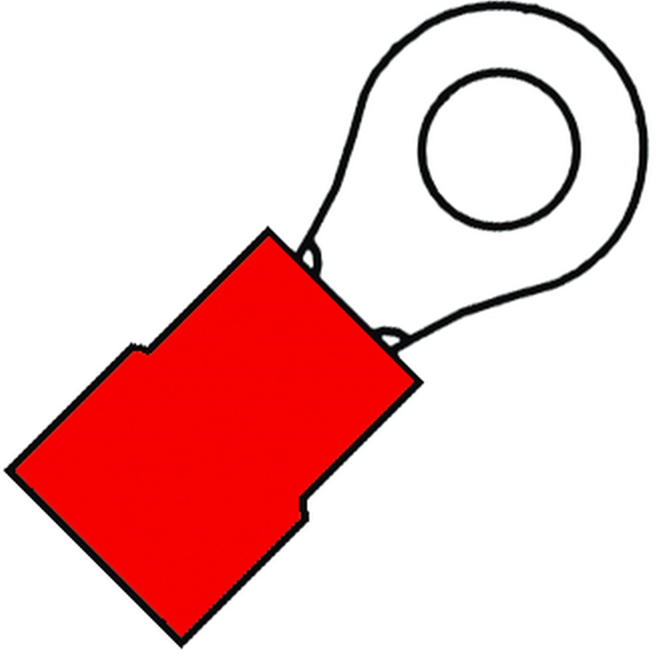 kabelschoen ring geisoleerd rood kabelschoen ring geisoleerd rood
