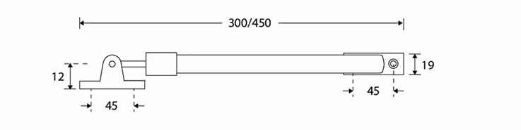 telescoop uitzetter messing ongelakt telescoop uitzetter messing ongelakt