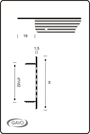 ventilatiestrip aluminium wit-3 ventilatiestrip aluminium wit-3
