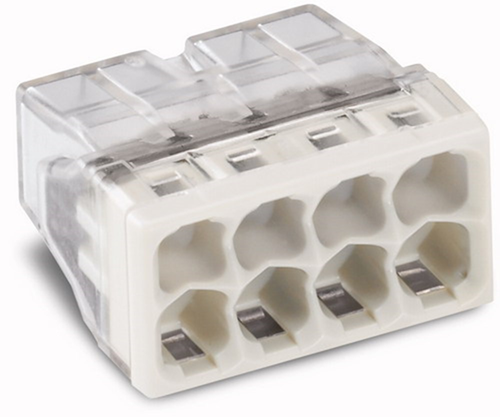 Lasklem 8-Voudig Transparant/Grijs Wago - 2273-208  0.5-2.5MM2 Lasklem 8-Voudig Transparant/Grijs Wago - 2273-208  0.5-2.5MM2