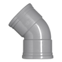 bocht pvc grijs rwa-3 bocht pvc grijs rwa-3