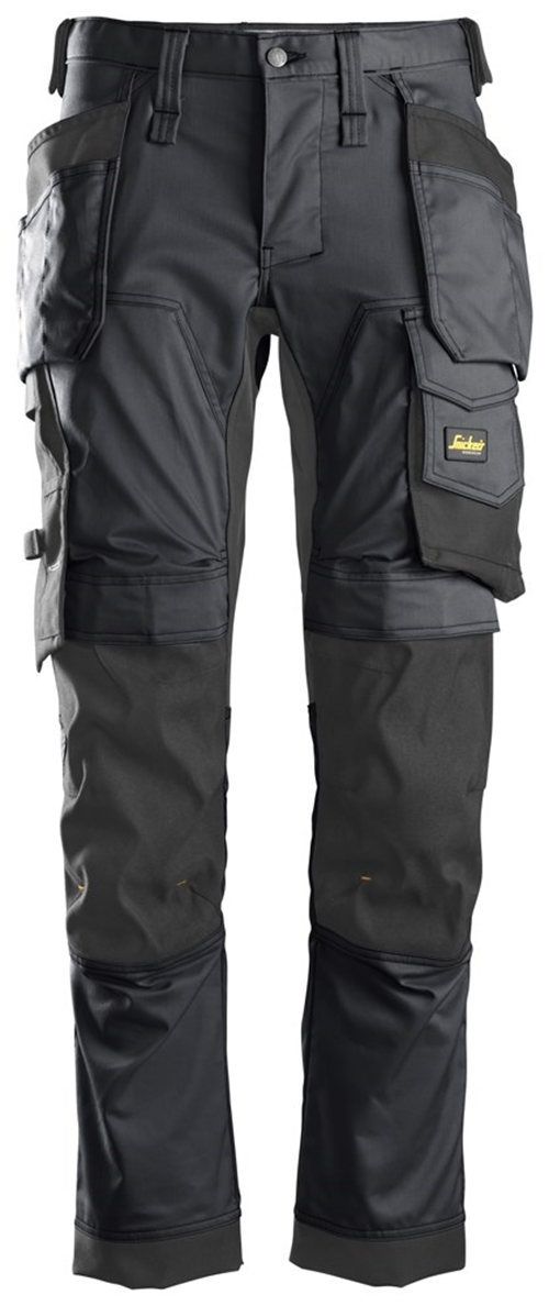 Werkbroek Allroundwork Stretch Snickers - 6241 STAALGRIJS/ZWART 056 Werkbroek Allroundwork Stretch Snickers - 6241 STAALGRIJS/ZWART 056