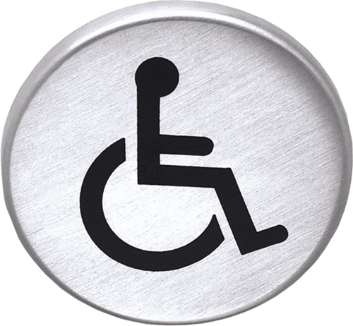 Pictogram Rvs A2 Oxloc - 62010 Ø50MM Pictogram Rvs A2 Oxloc - 62010 Ø50MM