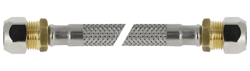 Slang Flexibel Rvs - 12X10MM 350MM KNEL Slang Flexibel Rvs - 12X10MM 350MM KNEL