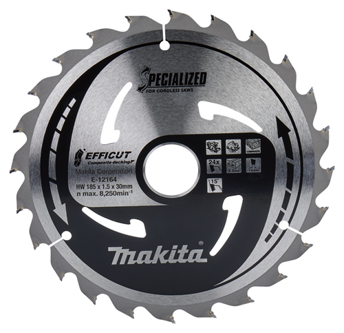 Cirkelzaagblad Hm Makita - 185X1.5X30MM 24T WPC Cirkelzaagblad Hm Makita - 185X1.5X30MM 24T WPC
