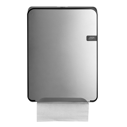 Handdoekdispenser Abs Quartzline - 377X282X125MM ZILVER Handdoekdispenser Abs Quartzline - 377X282X125MM ZILVER