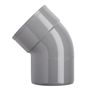 bocht pvc grijs rwa-3 bocht pvc grijs rwa-3