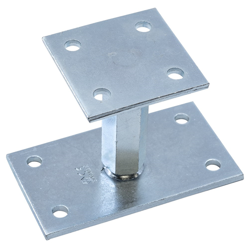 Paalsteun Verstelbaar Verzinkt Waelbers - 90X90MM / 90X160MM / M20 Paalsteun Verstelbaar Verzinkt Waelbers - 90X90MM / 90X160MM / M20