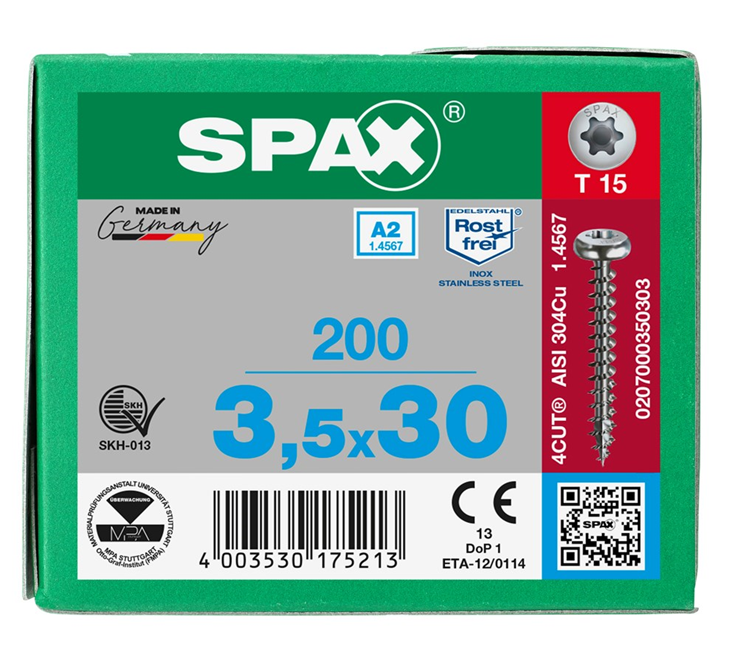 spaanplaatschroef rvs a2 spax spaanplaatschroef rvs a2 spax