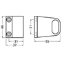 eindsteun aluminium mat zwart hermeta-3 eindsteun aluminium mat zwart hermeta-3