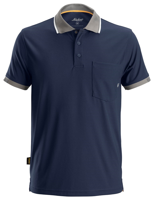 Poloshirt Allroundwork Snickers - 2724 DONKERBLAUW/GRIJS M Poloshirt Allroundwork Snickers - 2724 DONKERBLAUW/GRIJS M