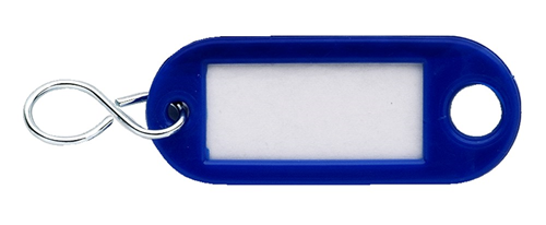 Sleutellabel Kunststof - BLAUW Sleutellabel Kunststof - BLAUW