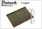 T-nagels verzinkt dutack T-nagels verzinkt dutack