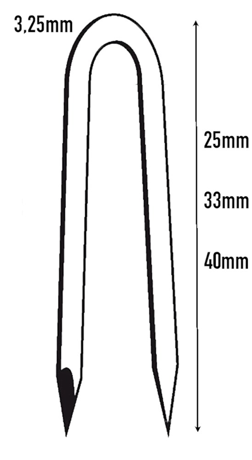 Krammen Verzinkt Dutack - 900 3X25MM CNK Krammen Verzinkt Dutack - 900 3X25MM CNK