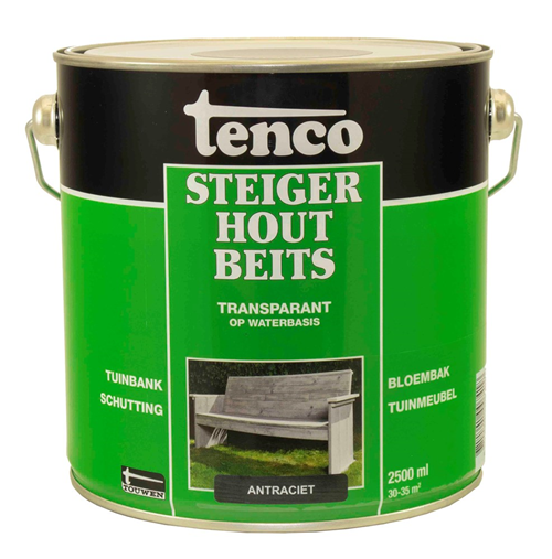 Steigerhoutbeits Transparant Tenco - 2500ML ANTRACIET 2500ML Steigerhoutbeits Transparant Tenco - 2500ML ANTRACIET 2500ML
