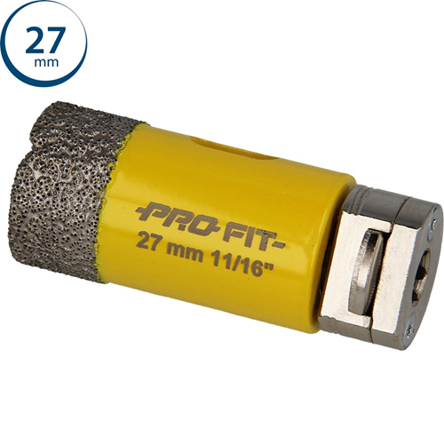 Gatzaag Diamond Dry Profit - Ø 27MM CLICK&DRILL HEX 8MM Gatzaag Diamond Dry Profit - Ø 27MM CLICK&DRILL HEX 8MM