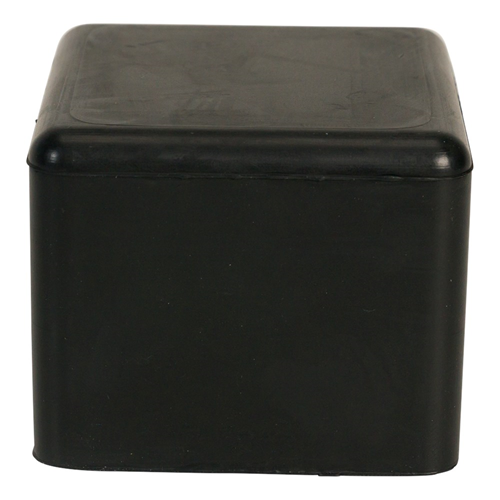 Mokerdop Rubber Zacht Zwart - 2000GR 48X48MM Mokerdop Rubber Zacht Zwart - 2000GR 48X48MM