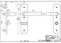 deurkrukgarnituur aluminium f1 nemef-3 deurkrukgarnituur aluminium f1 nemef-3