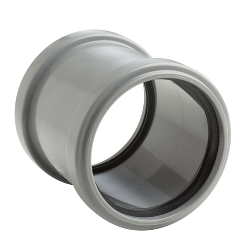 Overschuifmof Pvc Grijs Rwa -  75MM SN4 Overschuifmof Pvc Grijs Rwa -  75MM SN4