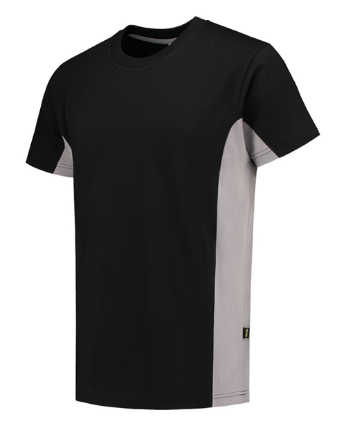 T-Shirt Bicolor Tricorp - 102004 ZWART/GRIJS XS T-Shirt Bicolor Tricorp - 102004 ZWART/GRIJS XS