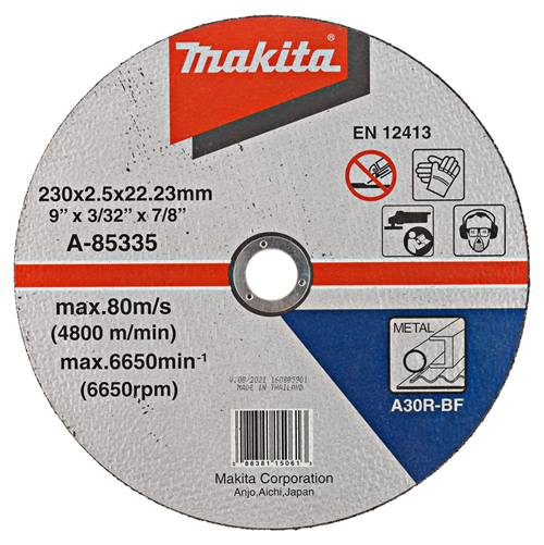 Doorslijpschijf Staal Makita - 230X2.5X22.23MM Doorslijpschijf Staal Makita - 230X2.5X22.23MM