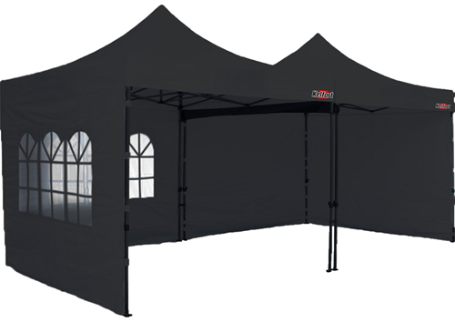 Zijwandset Voor Werktent - 3X3M ZWART Zijwandset Voor Werktent - 3X3M ZWART