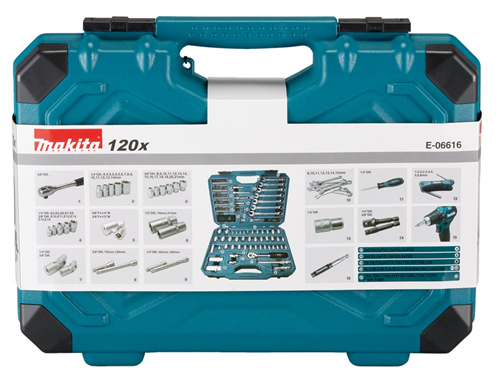 Handgereedschapset Makita - E-06616 120-DELIG Handgereedschapset Makita - E-06616 120-DELIG