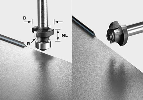 Afrondfrees Hardmetaal Festool - S8 HW R2 D20-KL OFK Afrondfrees Hardmetaal Festool - S8 HW R2 D20-KL OFK